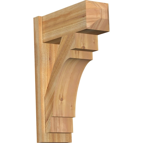 Ekena Millwork Merced Rough Sawn Craftsman Outlooker, Western Red Cedar, 8"W x 20"D x 28"H OUT08X20X28MRC04RWR - main